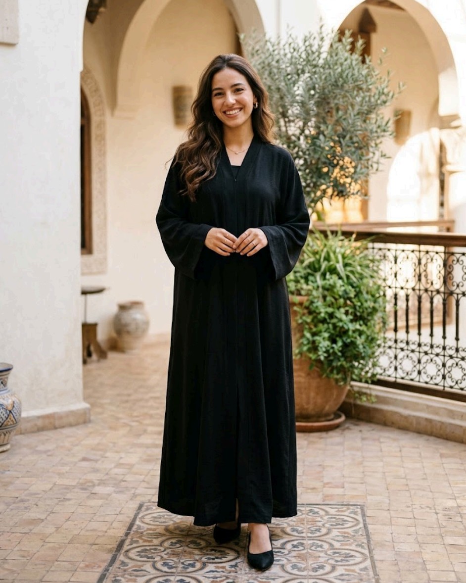 En tenue longue élégante